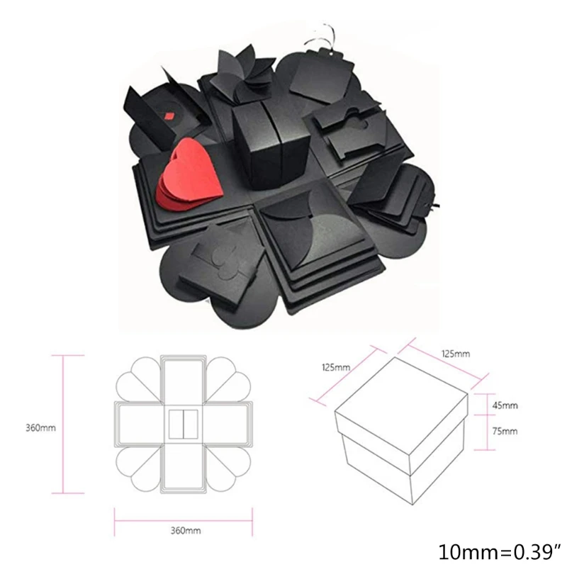 Explosion Box - Creative Surprise Gift Box DIY Photo Album Scrapbooking for Chr 87HA
Explosion Box - Creative Surprise Gift Box DIY Photo Album Scrapbooking for Chr 87HA