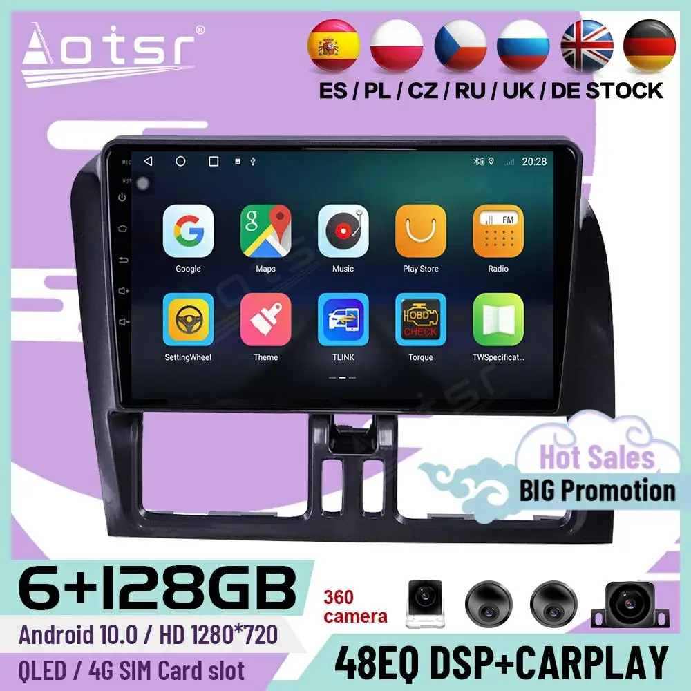 6+128G Carplay Multimedia Auto Car Stereo Android 10.0 Player For Volvo XC60 2009 2010 2011 2012 GPS Navigation Radio Head Unit
6+128G Carplay Multimedia Auto Car Stereo Android 10.0 Player For Volvo XC60 2009 2010 2011 2012 GPS Navigation Radio Head Unit