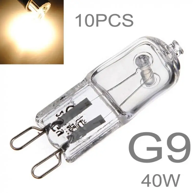 10pcs G9 110-130V Halogen Light Bulbs Long Life Capsule Lamps Warm White Clear Bulbs for Indoor
10pcs G9 110-130V Halogen Light Bulbs Long Life Capsule Lamps Warm White Clear Bulbs for Indoor