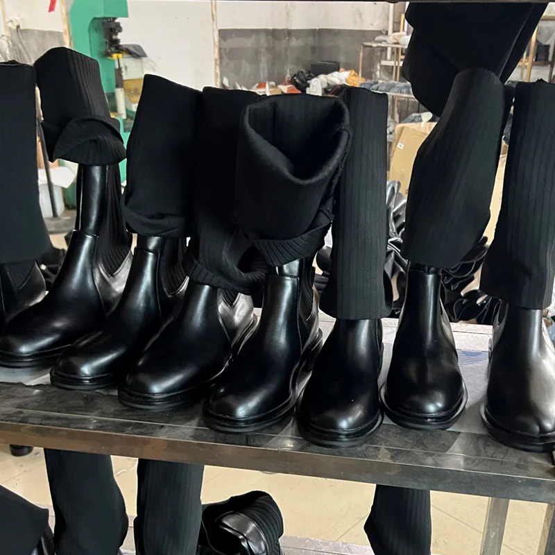 2021 Platform Heel Knee High Boots Women Slim Stretch Lycra Long Boots Winter Warm Fur Sock Boots Ladies Over The Knee Boots
2021 Platform Heel Knee High Boots Women Slim Stretch Lycra Long Boots Winter Warm Fur Sock Boots Ladies Over The Knee Boots