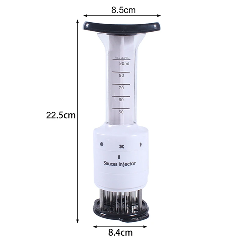 A Multi Function Stainless Steel Steak Meat Injector Marinade Flavor Syringe Kitchen Gadgets Meat Tools Meat Tenderizer Needle
A Multi Function Stainless Steel Steak Meat Injector Marinade Flavor Syringe Kitchen Gadgets Meat Tools Meat Tenderizer Needle