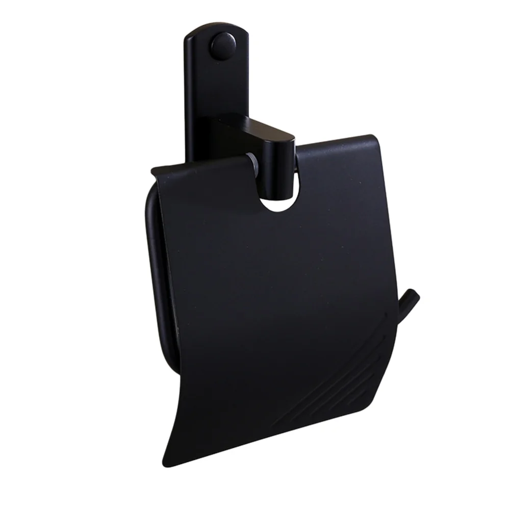 1 Pc Classic Paper Roll Holder Waterproof Matte Black Wall Mounted Alumimum Bathroom Rust Proof Toilet Tissue Holder
1 Pc Classic Paper Roll Holder Waterproof Matte Black Wall Mounted Alumimum Bathroom Rust Proof Toilet Tissue Holder