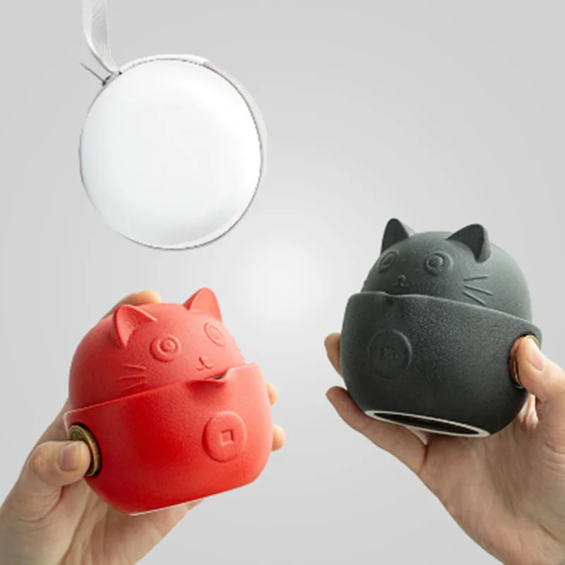 Креативная чашка Lucky Cat Kuai Ke одна две чашки керамический чайник чайная