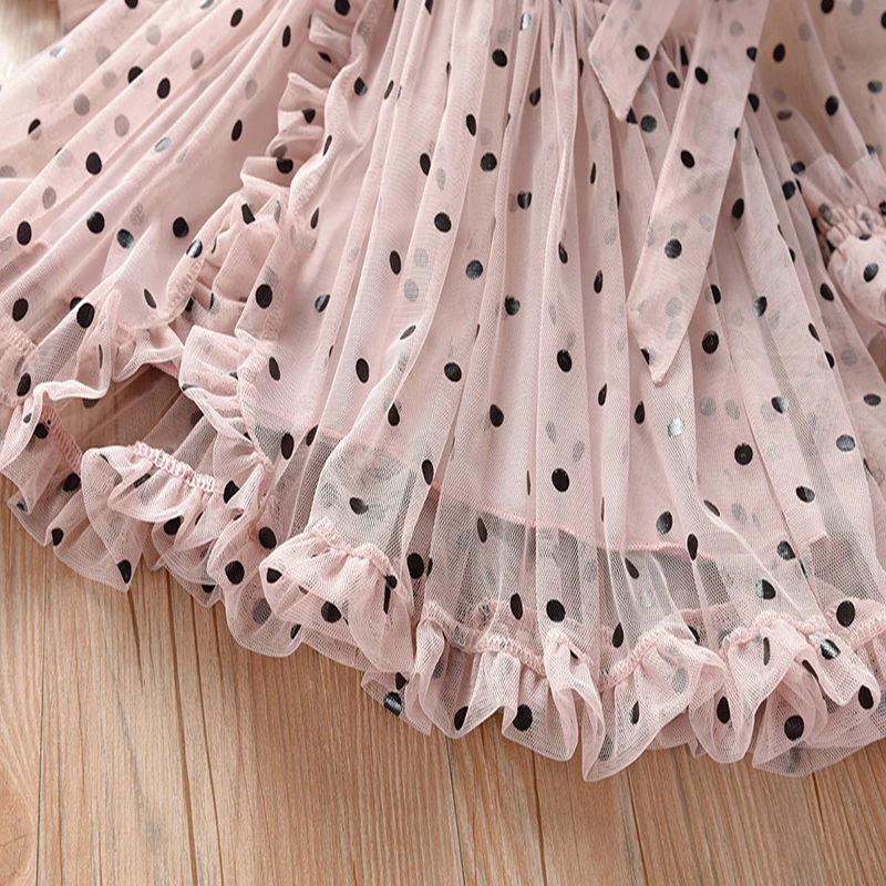 Mesh Children Princess Dress Summer Children Long-sleeve Dots Clothes Dress Kids Clothing for Girls Dresses New Baby Vestido
Mesh Children Princess Dress Summer Children Long-sleeve Dots Clothes Dress Kids Clothing for Girls Dresses New Baby Vestido