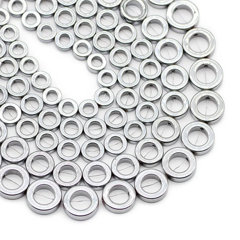 Natural Hematite Stone Circle Shape Spacer 8/10/12/14MM Silvers Loose Beads For Jewelry Making Bracelet Necklace Accessioes DIY
Natural Hematite Stone Circle Shape Spacer 8/10/12/14MM Silvers Loose Beads For Jewelry Making Bracelet Necklace Accessioes DIY