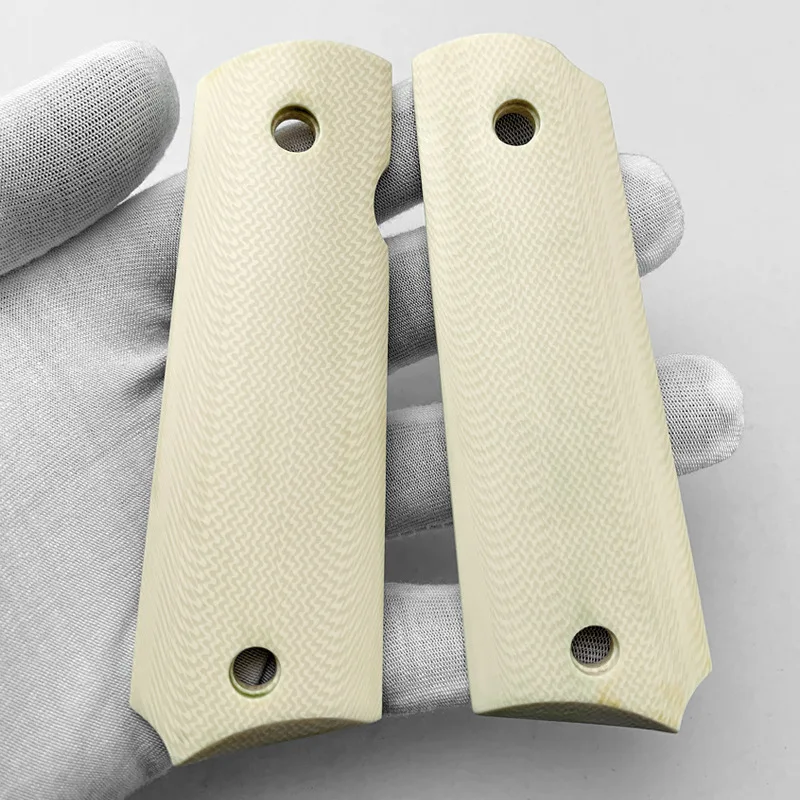 2Pieces Tactics Pistol 1911 Grips White resin Grips patch Custom Grips CNC Material 1911 Accessories
2Pieces Tactics Pistol 1911 Grips White resin Grips patch Custom Grips CNC Material 1911 Accessories