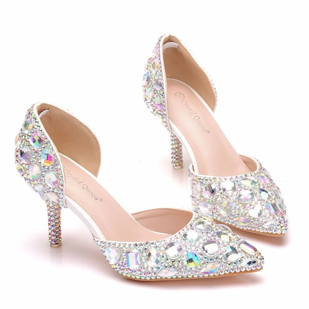 diamond wedding shoes thin heel pointed sandals hollow two piece sandals large size crystal wedding shoes
diamond wedding shoes thin heel pointed sandals hollow two piece sandals large size crystal wedding shoes