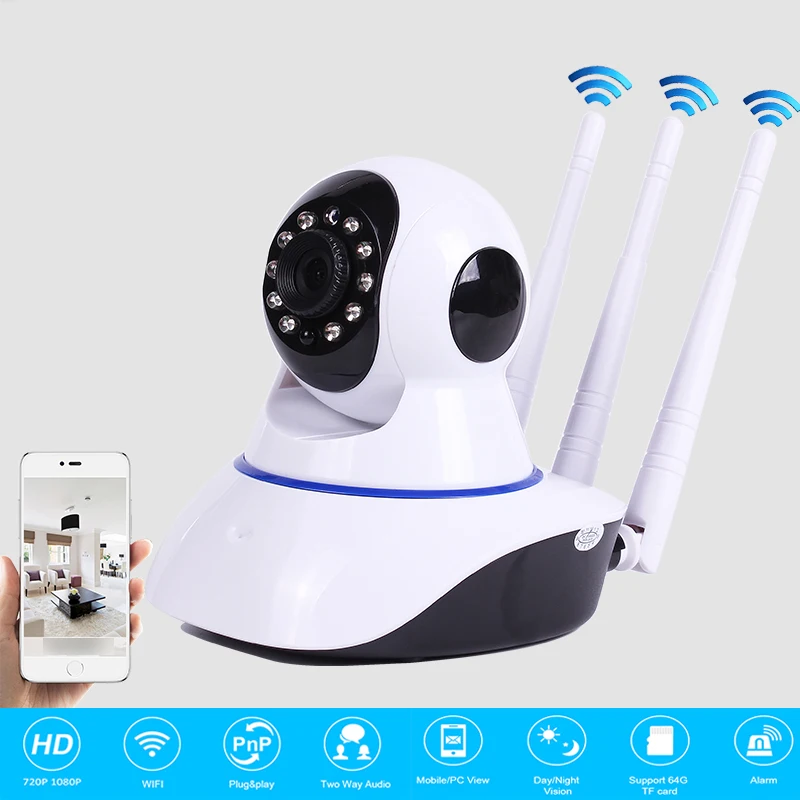720P 1080P ip камера HD ночного видения для помещений и улицы инфракрасный контроль