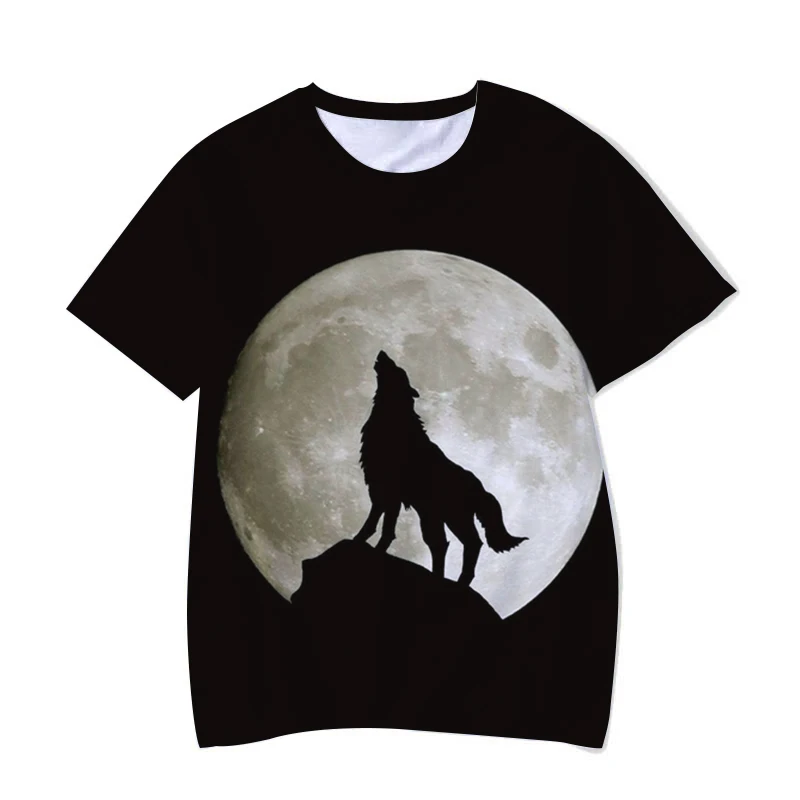 Summer T-shirt Men's Street European and American Clothing Round Neck Short Sleeve T-shirt Tops Funny Animal Men's Casual Wolf 3
Summer T-shirt Men's Street European and American Clothing Round Neck Short Sleeve T-shirt Tops Funny Animal Men's Casual Wolf 3