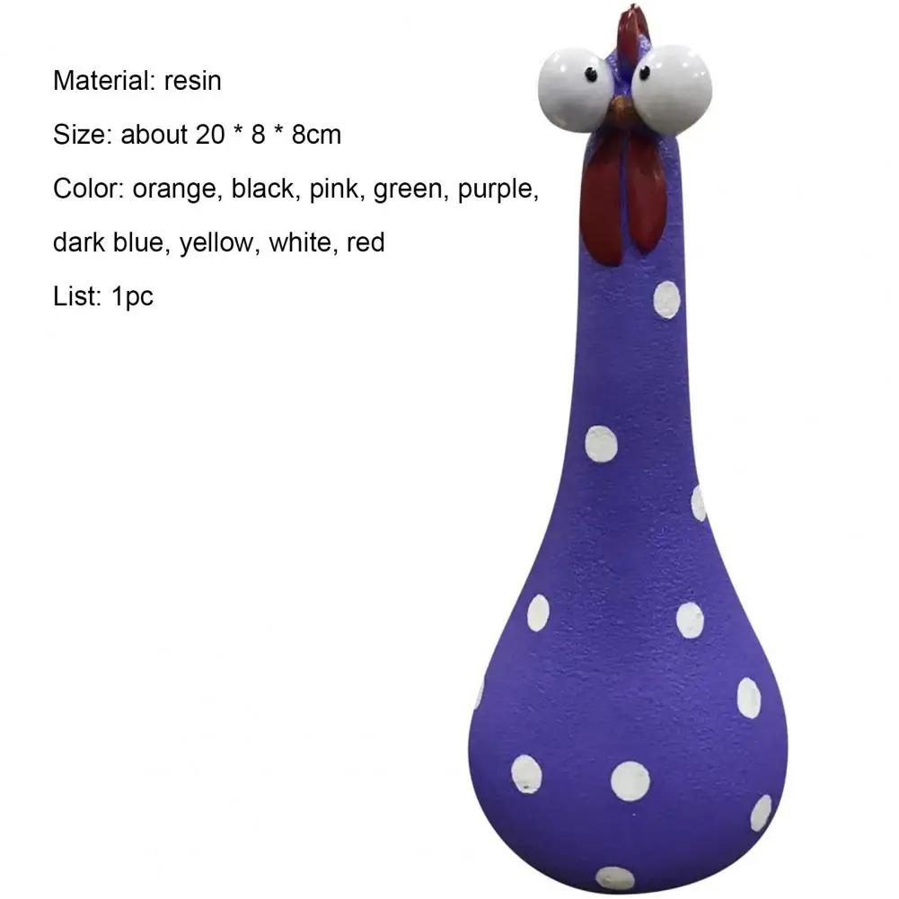 Silly Long Neck Chicken Decoration Resin Rooster Statues Decoration Creative Chicken Ornaments For Courtyard Gardening Ornaments
Silly Long Neck Chicken Decoration Resin Rooster Statues Decoration Creative Chicken Ornaments For Courtyard Gardening Ornaments