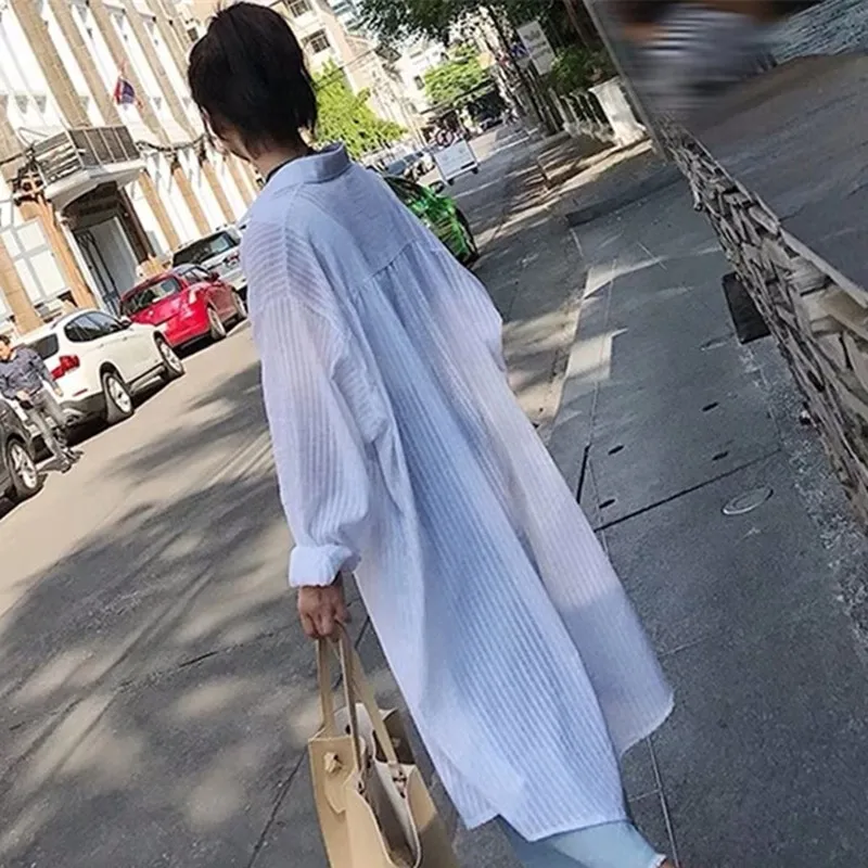 White Blouse Women Casual Turn Down Collar Long Sleeve Long Shirt Sunscreen Blouse Solid Pure Basic Soft Tops Daily Basic
White Blouse Women Casual Turn Down Collar Long Sleeve Long Shirt Sunscreen Blouse Solid Pure Basic Soft Tops Daily Basic