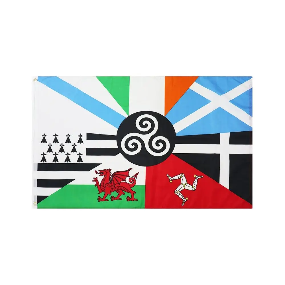 FLAGICTS 3x5 Ft Multi Celtic Flag Celtic countries flags Banner Polyester with rings
FLAGICTS 3x5 Ft Multi Celtic Flag Celtic countries flags Banner Polyester with rings
