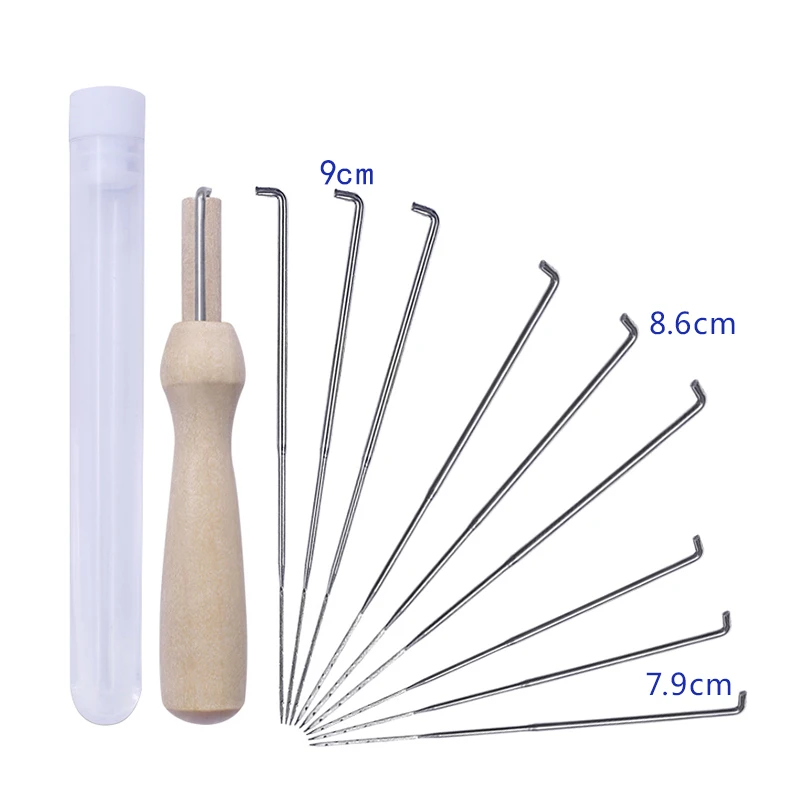 LMDZ Needle Felting Craft Kit Set Wool Felt Tools Supplies with 9 Pieces 3 Sizes Felting Needles and 1 Wooden Felting Handle
LMDZ Needle Felting Craft Kit Set Wool Felt Tools Supplies with 9 Pieces 3 Sizes Felting Needles and 1 Wooden Felting Handle