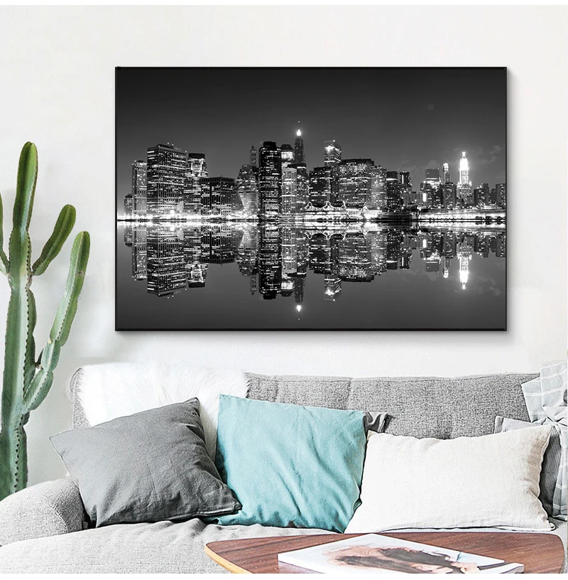 1 Pieces Black And White New York City Landscape Wall Art Pictures For Living Room Modern Home Decor Posters HD Canvas Paintings
1 Pieces Black And White New York City Landscape Wall Art Pictures For Living Room Modern Home Decor Posters HD Canvas Paintings