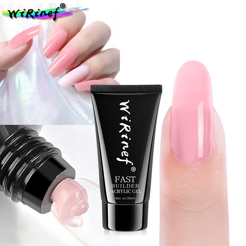 WiRinef Poly Extension Nail Gel 30g UV Builder Gel Nail Brush Tool Clear Nail Tips Hard Jelly Acrylic Gel Polish
WiRinef Poly Extension Nail Gel 30g UV Builder Gel Nail Brush Tool Clear Nail Tips Hard Jelly Acrylic Gel Polish