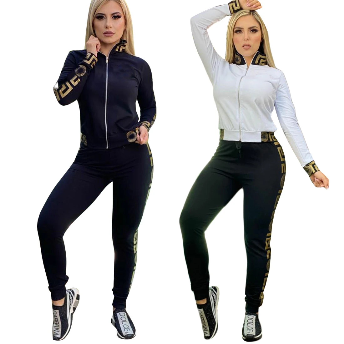 Spring Autumn Female Retro Style Long-Sleeved zipper Blouse 2-Piece Nightclub Elegant Suit Dropshipping Luxury Designer Brand
Spring Autumn Female Retro Style Long-Sleeved zipper Blouse 2-Piece Nightclub Elegant Suit Dropshipping Luxury Designer Brand