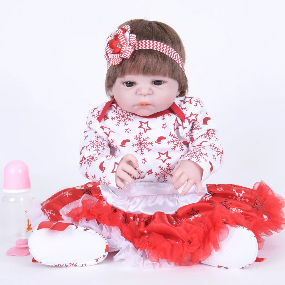 22 'ཱིcm Baby Alive Doll Reborn Dolls новорожденный младенец Кукла Реалистичная виниловая