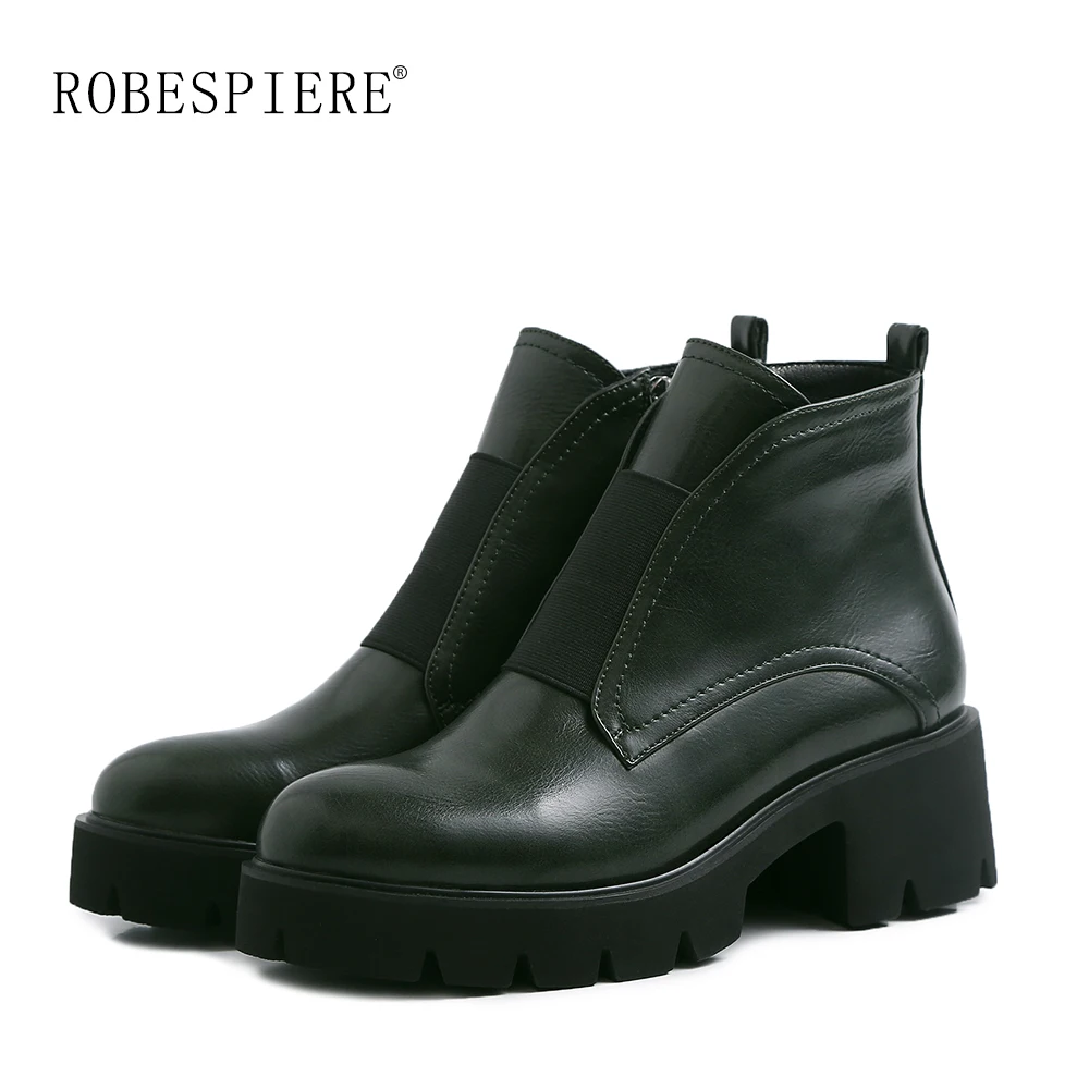 ROBESPIERE Brand Designers 2021 New Winter Women Shoes Large Size High Heels Zipper Platform Ankle Boots Chunky Heel B142
ROBESPIERE Brand Designers 2021 New Winter Women Shoes Large Size High Heels Zipper Platform Ankle Boots Chunky Heel B142