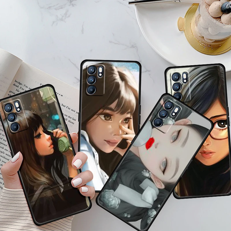 Cartoon different beauties For OPPO Reno 6 5 4 3 2 2Z 2F Z 4F 4SE 4Z 4G 5G Pro Plus Lite Silicone Soft Black Phone Case Shell
Cartoon different beauties For OPPO Reno 6 5 4 3 2 2Z 2F Z 4F 4SE 4Z 4G 5G Pro Plus Lite Silicone Soft Black Phone Case Shell