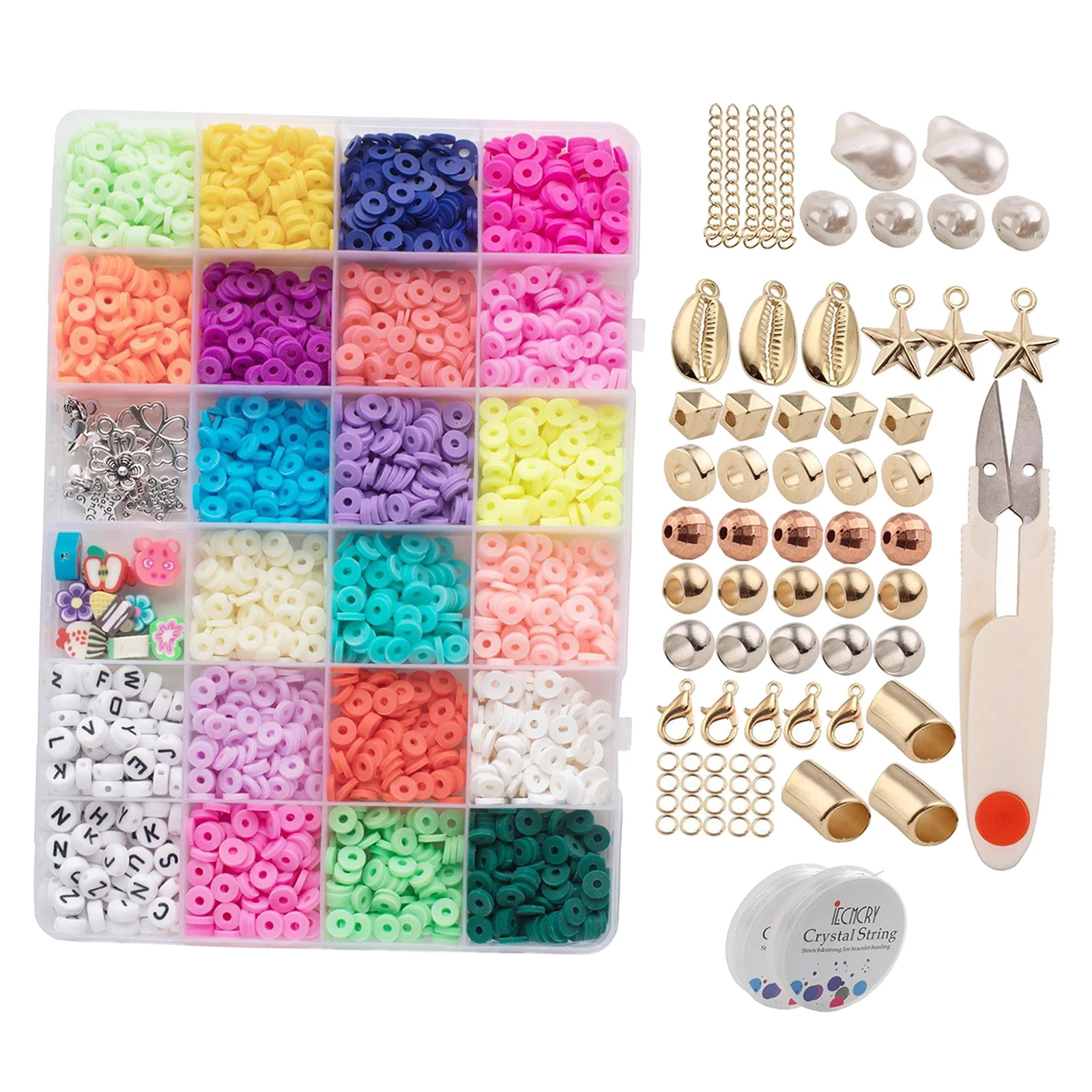 3200pcs Polymer Clay Flat Round Bead Spacer Beads for Bracelet Earring Necklace Jewelry Making meet all your needs
3200pcs Polymer Clay Flat Round Bead Spacer Beads for Bracelet Earring Necklace Jewelry Making meet all your needs
