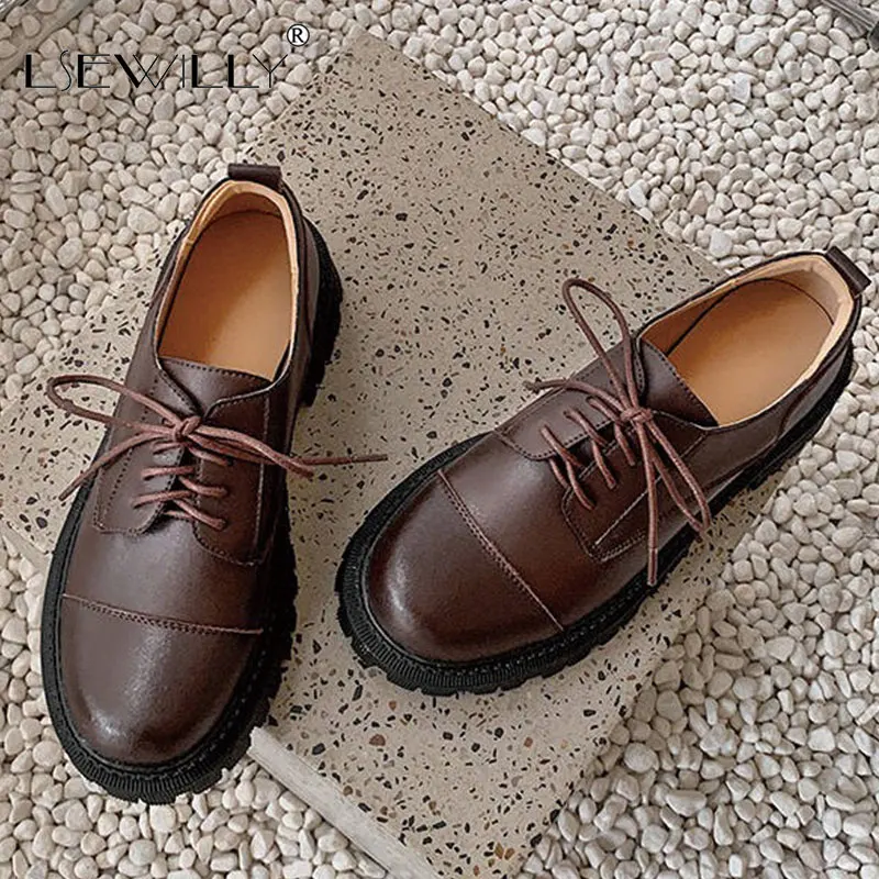 Lsewilly 2021 New Arrival Women Pumps Genuine Leather Ladies Casual Shoes Spring Autumn 2 Colors Single Shoes Black Brown
Lsewilly 2021 New Arrival Women Pumps Genuine Leather Ladies Casual Shoes Spring Autumn 2 Colors Single Shoes Black Brown