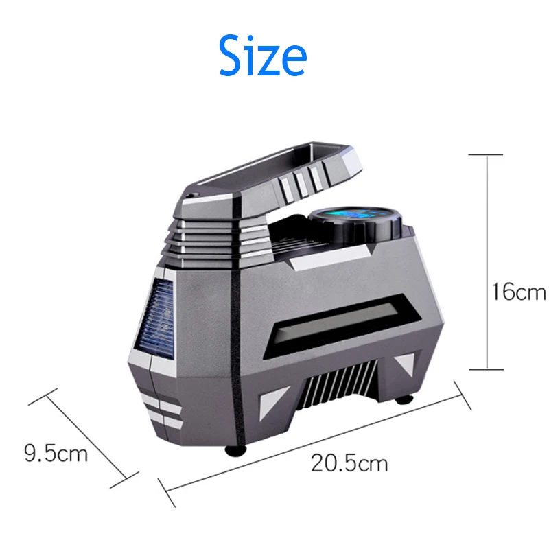 Portable Air Compressor Tire Inflator - Car Tire Pump With Digital Pressure Gauge (150 Psi 12V DC) Bright Emergency Flashlight
Portable Air Compressor Tire Inflator - Car Tire Pump With Digital Pressure Gauge (150 Psi 12V DC) Bright Emergency Flashlight