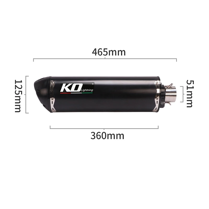 Universal Motorcycle modified Exhaust Pipe 51mm Tip Muffler End Pipe DB Killer Scooter Escape For CBR600RR ZX6R R6 MT07 Slip on
Universal Motorcycle modified Exhaust Pipe 51mm Tip Muffler End Pipe DB Killer Scooter Escape For CBR600RR ZX6R R6 MT07 Slip on