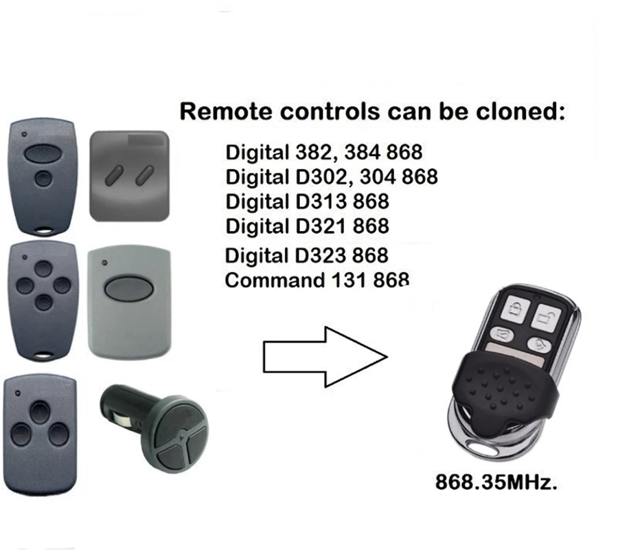 For Marantec Digital 868 MHz garage door gate remote control MARANTEC transmitter garage command gate remote controller
For Marantec Digital 868 MHz garage door gate remote control MARANTEC transmitter garage command gate remote controller