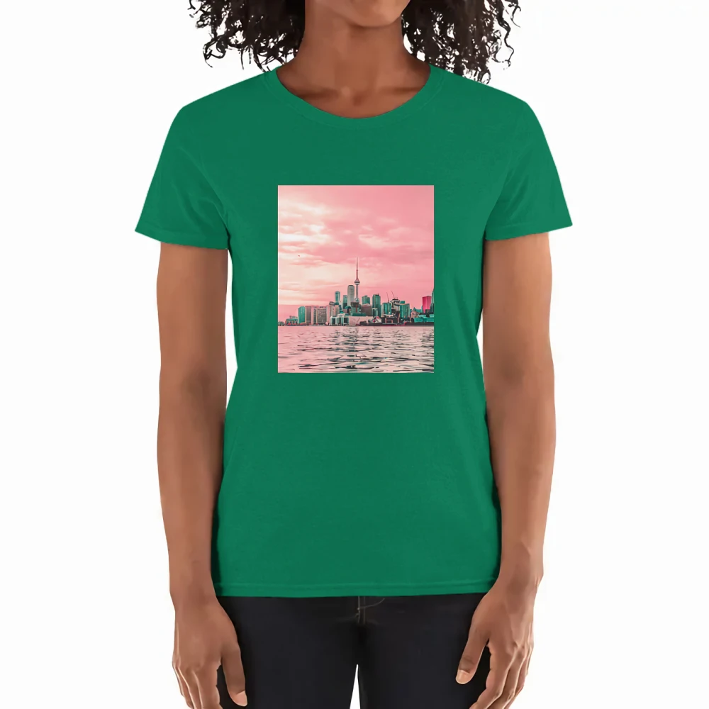 Toronto Ontario Canada Print T Shirts Woman Breathable Summer Short Sleeve Cotton Crewneck T Shirt Fashion Casual T-shirt Female 
Toronto Ontario Canada Print T Shirts Woman Breathable Summer Short Sleeve Cotton Crewneck T Shirt Fashion Casual T-shirt Female