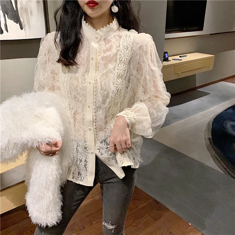 perspective Blouses vetement femme blusas Women's Clothing spring sweet tops mujer de moda feminina long sleeve lace shirts fall
perspective Blouses vetement femme blusas Women's Clothing spring sweet tops mujer de moda feminina long sleeve lace shirts fall