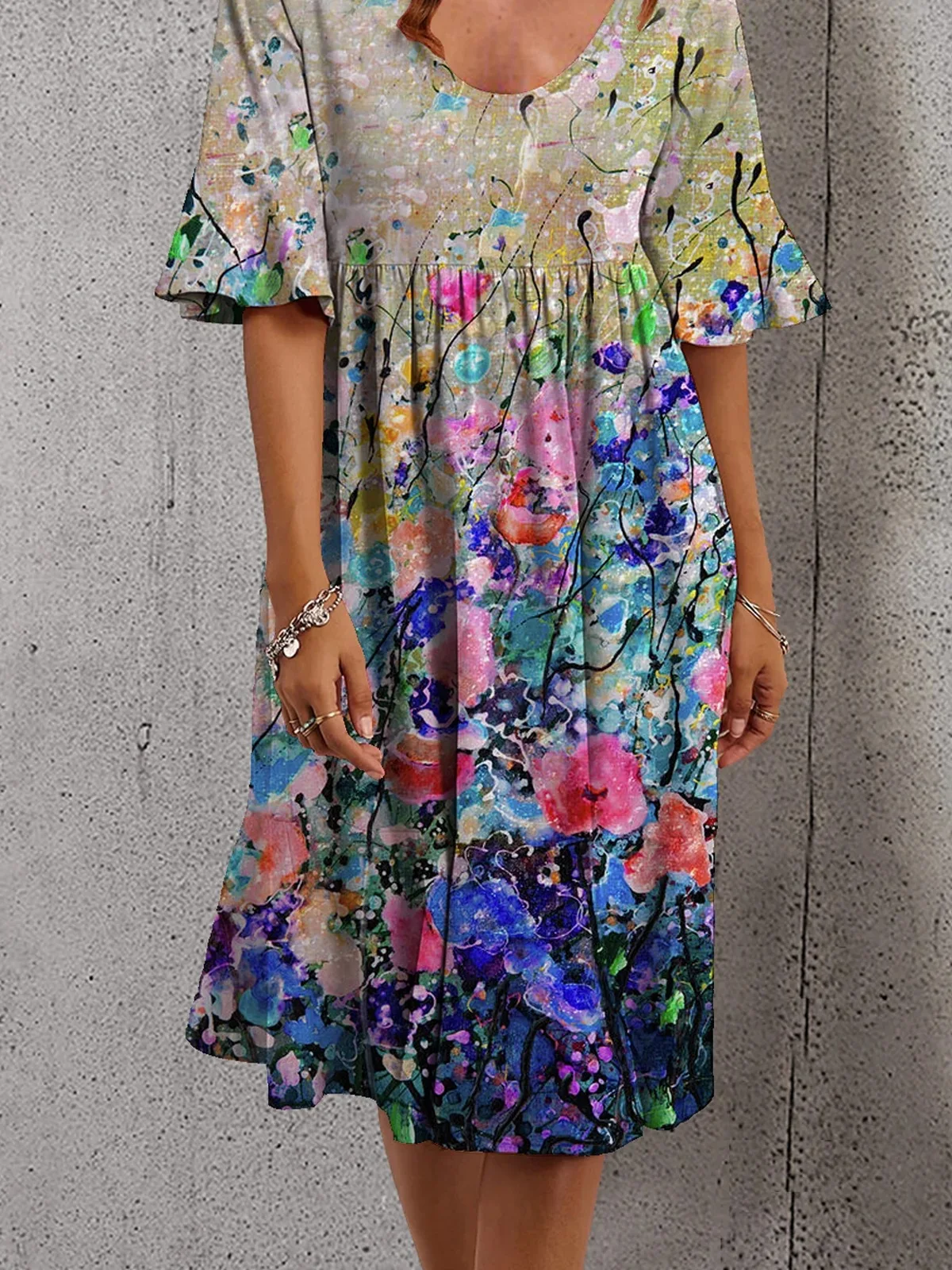 Ladies Vintage Harajuku Flowers Print Summer Dress Women Slim Casual High Waist Beach Dress
Ladies Vintage Harajuku Flowers Print Summer Dress Women Slim Casual High Waist Beach Dress