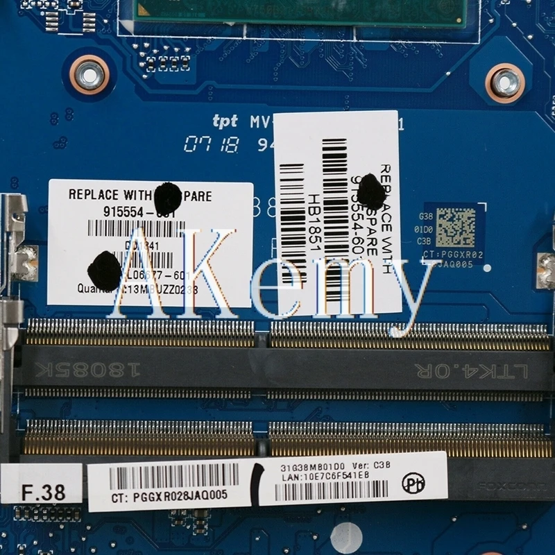 915554-001 For HP OMEN Q174 17-W 17T-W 17-W151NR Laptop Motherboard 915554-601 DAG38DMBCC0 GTX/1070 8GB i7-7700HQ Tested Working
915554-001 For HP OMEN Q174 17-W 17T-W 17-W151NR Laptop Motherboard 915554-601 DAG38DMBCC0 GTX/1070 8GB i7-7700HQ Tested Working