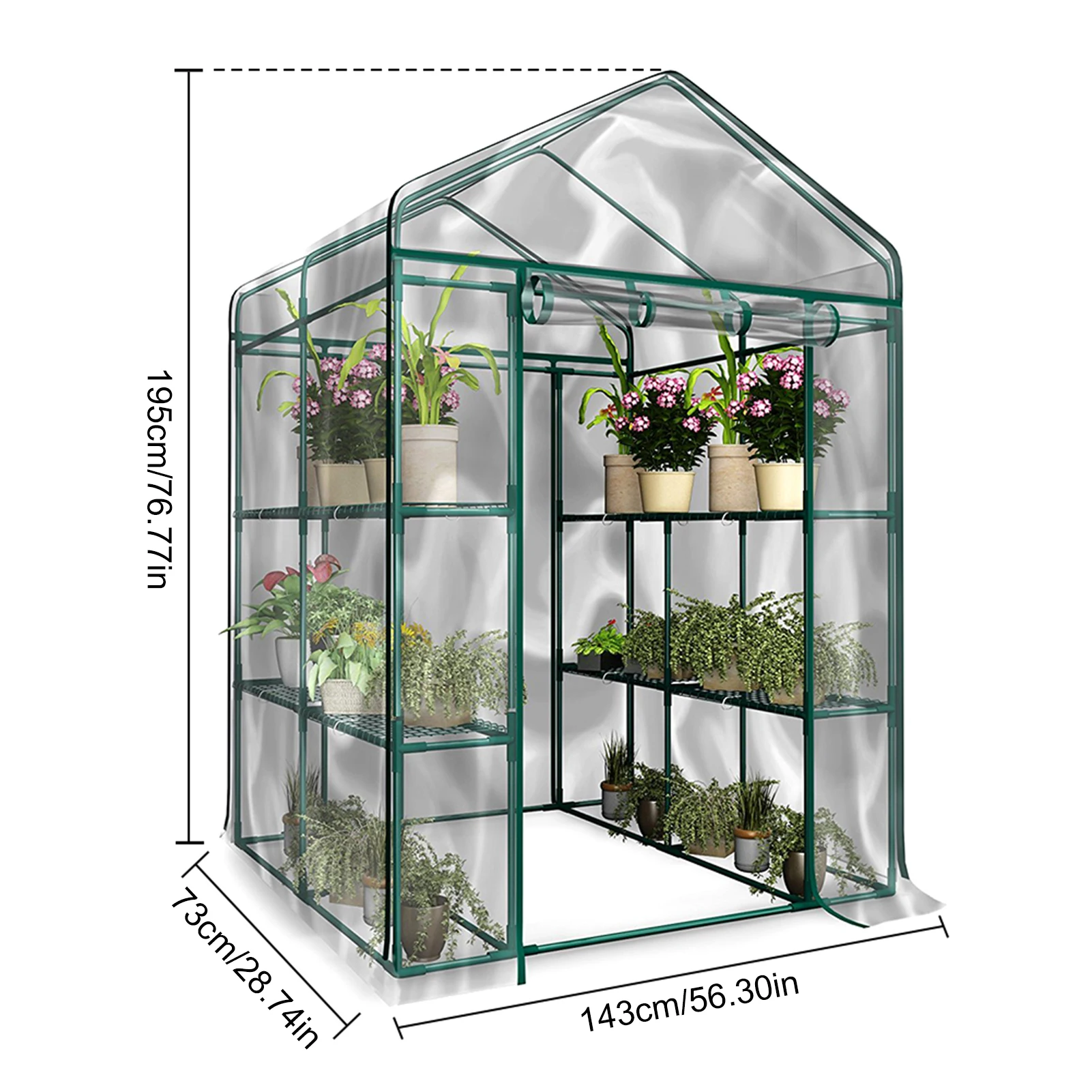 Garden Greenhouse Cover Waterproof And UV Resistant Transparent 3 Tier Growhouse Cover Keep Warm For Plants Grow
Garden Greenhouse Cover Waterproof And UV Resistant Transparent 3 Tier Growhouse Cover Keep Warm For Plants Grow