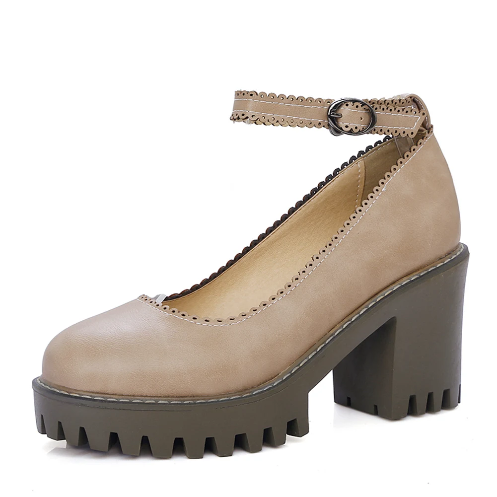DORATASIA The Big Size 43 Women Solid Buckle Strap Platform Round Toe Shoes High Heel Leisure Stylish Pumps Women Pumps
DORATASIA The Big Size 43 Women Solid Buckle Strap Platform Round Toe Shoes High Heel Leisure Stylish Pumps Women Pumps