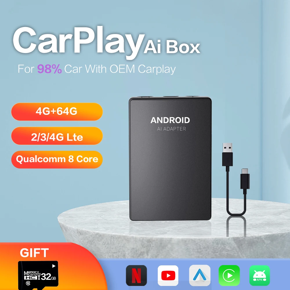 S21 Wireless Apple Carplay Ai Box 9.0 System Android Auto Smart Box Car Intelligent System For Volkswagen Mazda 3 Nissan Honda
S21 Wireless Apple Carplay Ai Box 9.0 System Android Auto Smart Box Car Intelligent System For Volkswagen Mazda 3 Nissan Honda