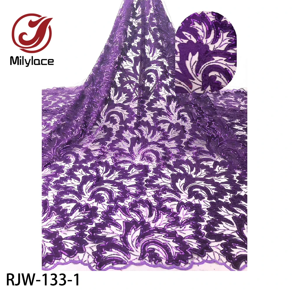 Milylace African Velvet Lace Embroidery Fabric High Quality Sequins Ghana Tulle Lace Fabric for Evening Party Dress RJW-133
Milylace African Velvet Lace Embroidery Fabric High Quality Sequins Ghana Tulle Lace Fabric for Evening Party Dress RJW-133