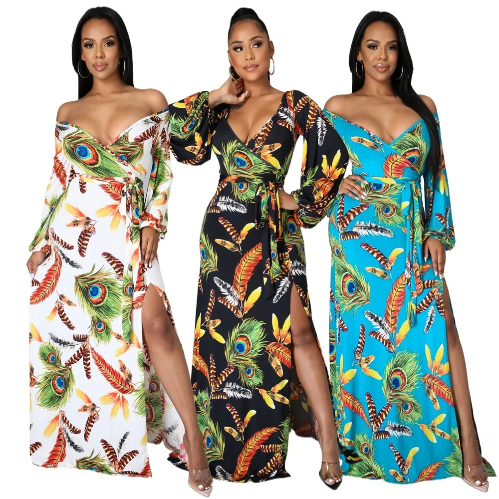 Sexy Cleavage Deep V-neck Dress African Fashion Women's Print Long Sleeve Casual Wear 2021 Summer New Dashiki Beach Style Dress
Sexy Cleavage Deep V-neck Dress African Fashion Women's Print Long Sleeve Casual Wear 2021 Summer New Dashiki Beach Style Dress