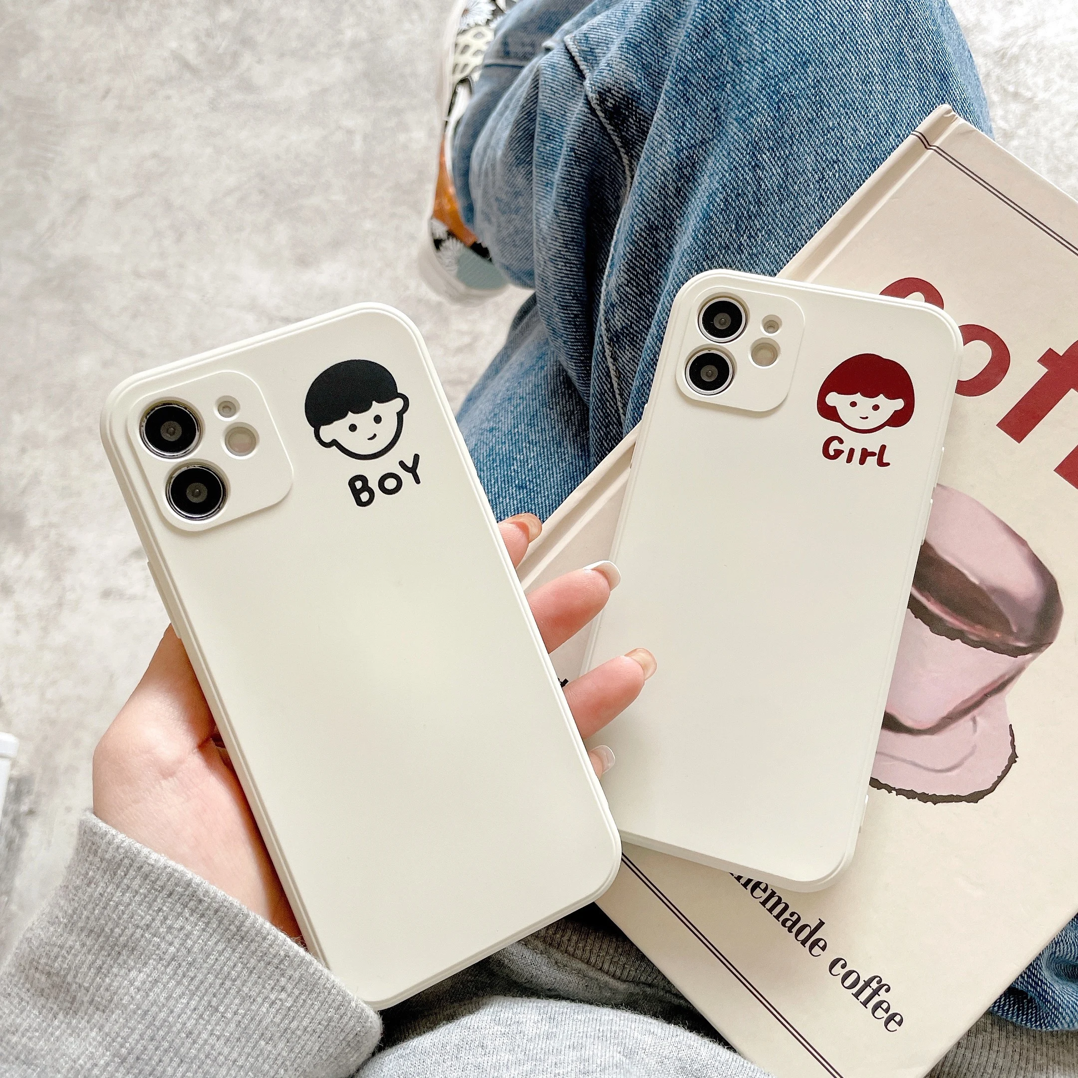 Liquid Silicone Boy Girls Phone Case For Xiaomi Mi 10 9 A3 lite back cover mi PRO CC9 | Мобильные телефоны и аксессуары