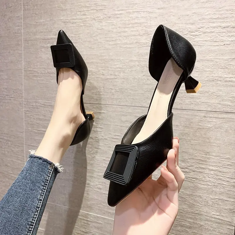 Shallow Mouth 2021 Sandals Retro Woman Shoes Buckle Summer Heels Med Suit Female Beige New Original Comfort Closed Girls Stilet
Shallow Mouth 2021 Sandals Retro Woman Shoes Buckle Summer Heels Med Suit Female Beige New Original Comfort Closed Girls Stilet
