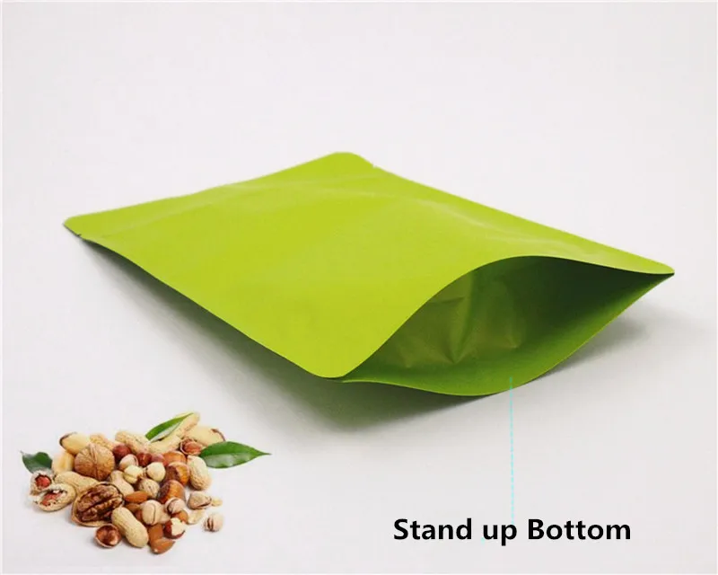 50pcs 18x29+4cm (7.1"x11.4") 280micron Matte Green Aluminum Foil Zipper Bag Resealable Greaseproof Green Zip Packaging Pouch
50pcs 18x29+4cm (7.1"x11.4") 280micron Matte Green Aluminum Foil Zipper Bag Resealable Greaseproof Green Zip Packaging Pouch