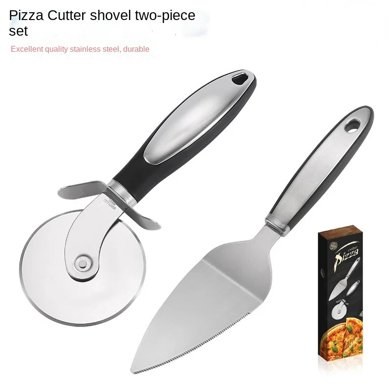 Roller Stainless Steel Pizza Knife Shovel Two-piece Set of Mediator Round Single Wheel Pizza Knife Pizza Shovel Kitchen Tools
Roller Stainless Steel Pizza Knife Shovel Two-piece Set of Mediator Round Single Wheel Pizza Knife Pizza Shovel Kitchen Tools
