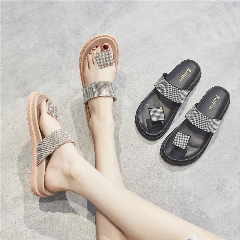 2021 Summer New Sandals Rhinestone Flip-Flops Women's Outer Wear Fashionable All-Match Casual Platform Muffin Slippers Women's
2021 Summer New Sandals Rhinestone Flip-Flops Women's Outer Wear Fashionable All-Match Casual Platform Muffin Slippers Women's