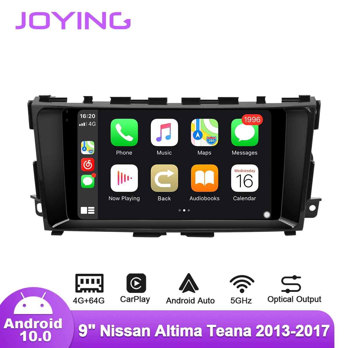 Joying 9 Inch Radio Tape Recorder Android 10 Head Unit Car Multimedia Player For Nissan Altima Teana 2013-2017 With DSP System
Joying 9 Inch Radio Tape Recorder Android 10 Head Unit Car Multimedia Player For Nissan Altima Teana 2013-2017 With DSP System