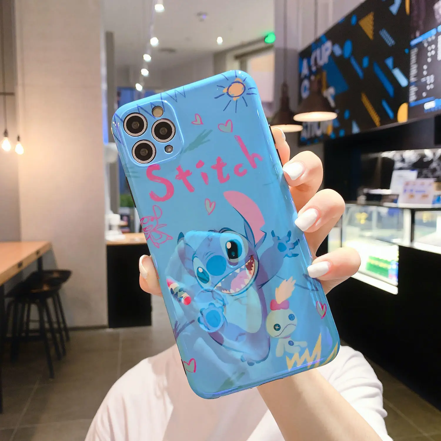 Disney Cartoon Cute Stitch Blu-ray Phone Case with Stand for iPhone12mini /12promax/x/xs /xr/7/8plus/11promax/11/11pro/xsmax
Disney Cartoon Cute Stitch Blu-ray Phone Case with Stand for iPhone12mini /12promax/x/xs /xr/7/8plus/11promax/11/11pro/xsmax
