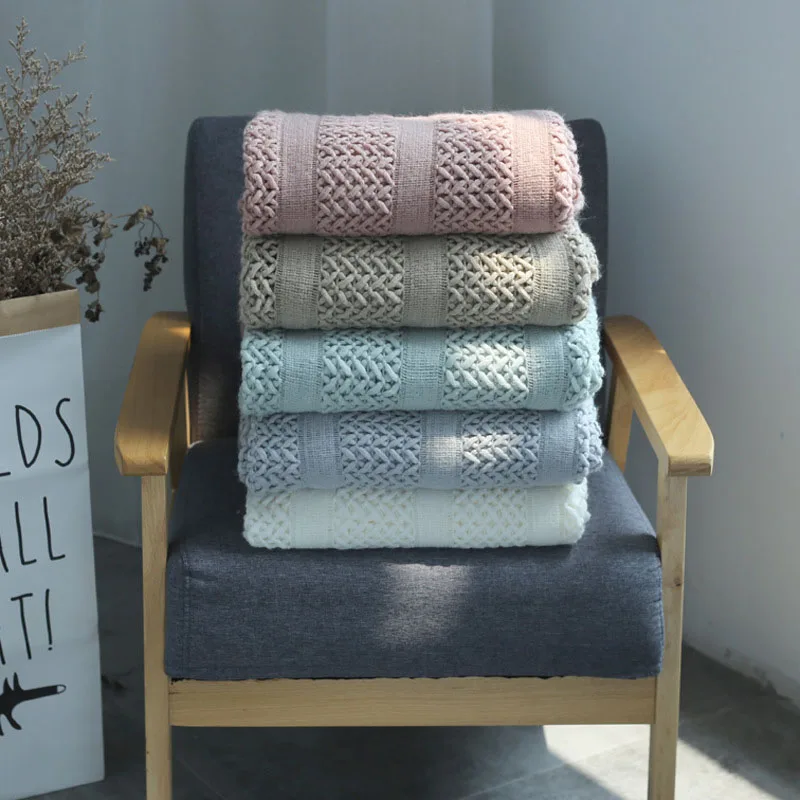 Nordic Knitted Blanket for Bed Sofa Decorative Bed Sofa Cover Portable Travel Office Plane Tassel Throw Blankets Plaid Bedspread
Nordic Knitted Blanket for Bed Sofa Decorative Bed Sofa Cover Portable Travel Office Plane Tassel Throw Blankets Plaid Bedspread
