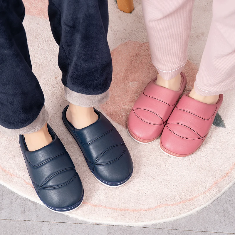 Men Slippers Home Winter Indoor Comfortable Warm Shoes PU Plush Non Slip Bedroom Couple Soft Male Slippers For Women 47
Men Slippers Home Winter Indoor Comfortable Warm Shoes PU Plush Non Slip Bedroom Couple Soft Male Slippers For Women 47