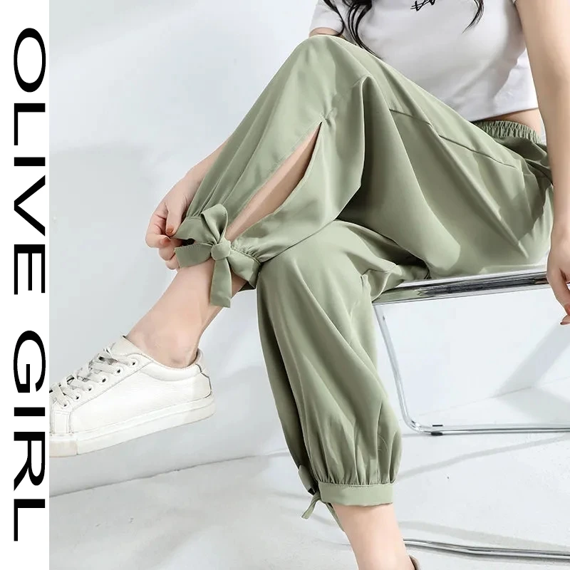 Women's Oversize Ice Silk Chiffon Bloomers 2021 Summer New Korean Version of The Split Straps Draped Nine Points Casual Pants
Women's Oversize Ice Silk Chiffon Bloomers 2021 Summer New Korean Version of The Split Straps Draped Nine Points Casual Pants