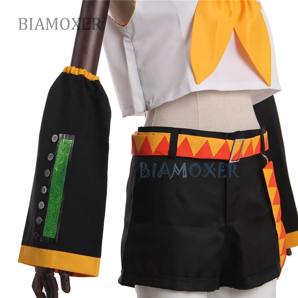 VOCALOID Kagamine Rin Kagamine Len Halloween Uniform Cosplay Complete Costumes Tops+Shorts Attack on Titan Demon Slayer
VOCALOID Kagamine Rin Kagamine Len Halloween Uniform Cosplay Complete Costumes Tops+Shorts Attack on Titan Demon Slayer