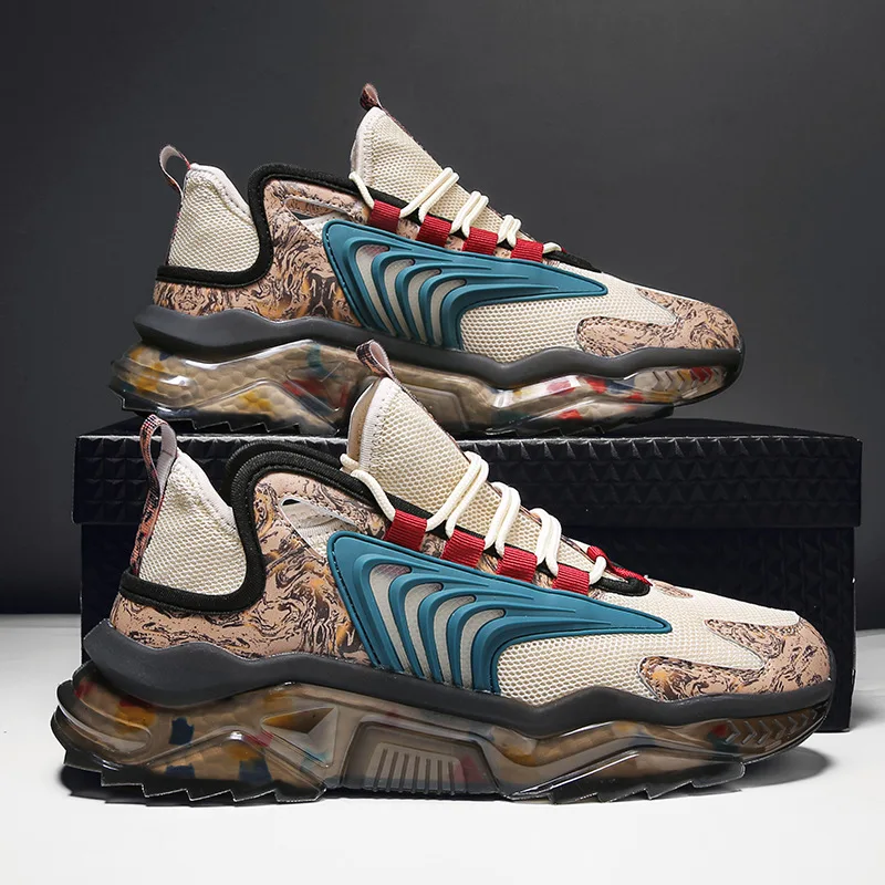 New Personality Popcorn Sole Fashion Clunky Sneaker Outdoor Running Sneakers Flying Breathable Mesh Sports Shoes Male
New Personality Popcorn Sole Fashion Clunky Sneaker Outdoor Running Sneakers Flying Breathable Mesh Sports Shoes Male