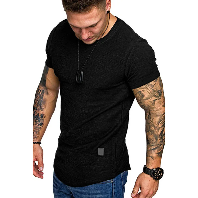 Slim New Men's T-shirt Fit O-neck Short Sleeve Muscle Fitness Casual Hip Hop Cotton Top Summer Fashion Basic T-shirt Large Size
Slim New Men's T-shirt Fit O-neck Short Sleeve Muscle Fitness Casual Hip Hop Cotton Top Summer Fashion Basic T-shirt Large Size